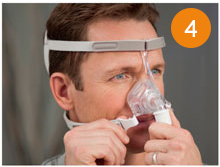 Etape 4 du guide de r&eacute;glage du masque Pico de Philips