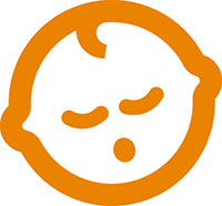 sleeping baby icon