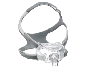 un gros plan d'un masque CPAP