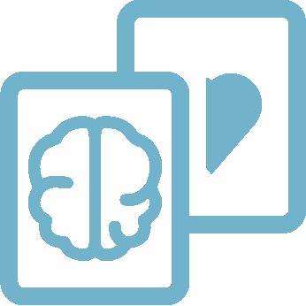 Ic&ocirc;ne de cerveau et de coeur
