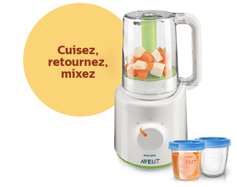 Robot cuiseur-mixeur 2&nbsp;en&nbsp;1 pour b&eacute;b&eacute;s par Philips&nbsp;Avent