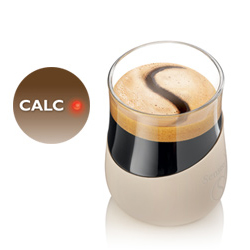 Tasse de caf&eacute; avec indicateur de d&eacute;tartrage