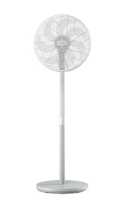 (ouvre dans la même fenêtre) Un grand ventilateur sur pied blanc Philips série 2000 pouvant pivoter à 90 degrés.