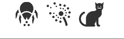 Icônes acariens et animaux