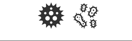 Icônes bactéries et virus