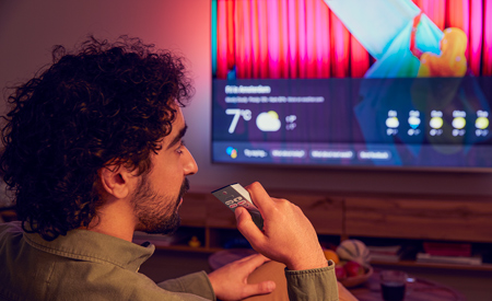 Fonction de commande vocale Smart&nbsp;TV mobile