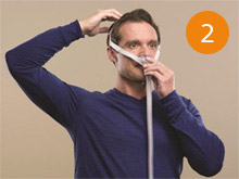 Etape 1 du guide de r&eacute;glage du masque Nuance Pro de Philips