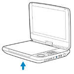 Lecteur de DVD portable et TV num&eacute;rique